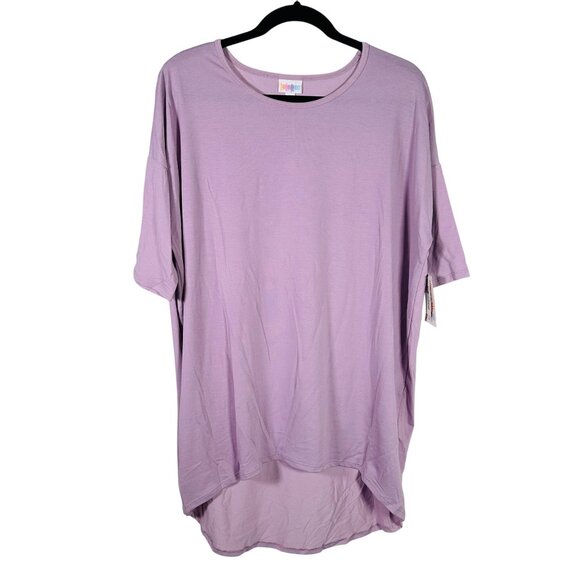 LuLaRoe IRMA Pale Lavender Purple Solid Rare Hi-Low Tunic Top Shirt SMALL S - Picture 1 of 5